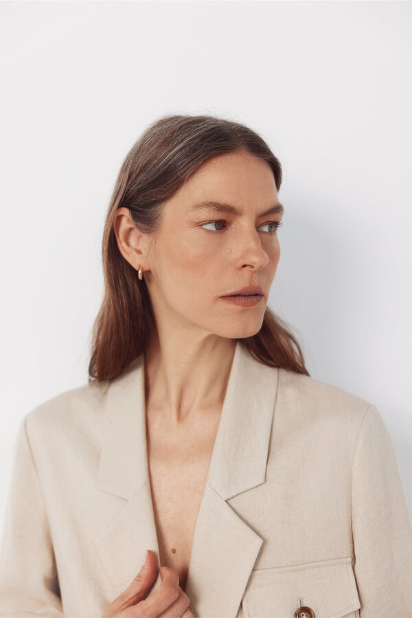 Cortefiel American style short sleeve Nude