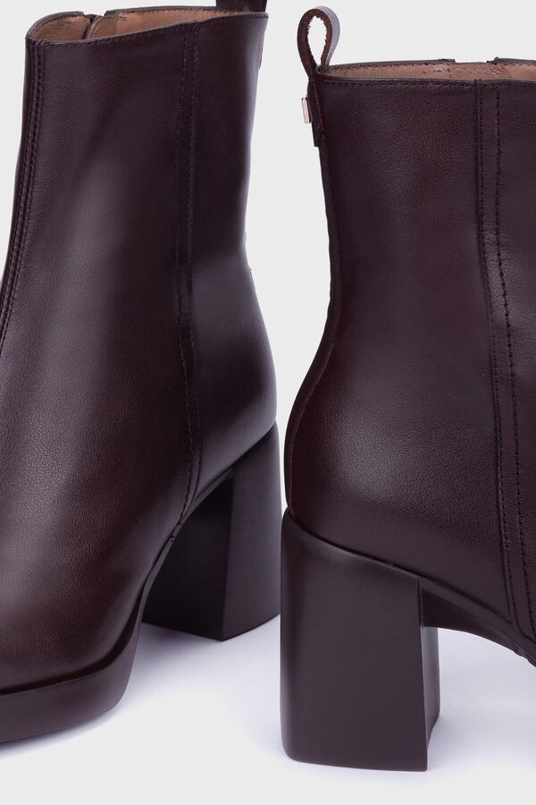 Wonders Botins Vera 01 em pele Castanho
