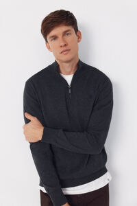 Cortefiel Cotton high neck sweater 