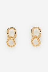Cortefiel Link earrings Gold