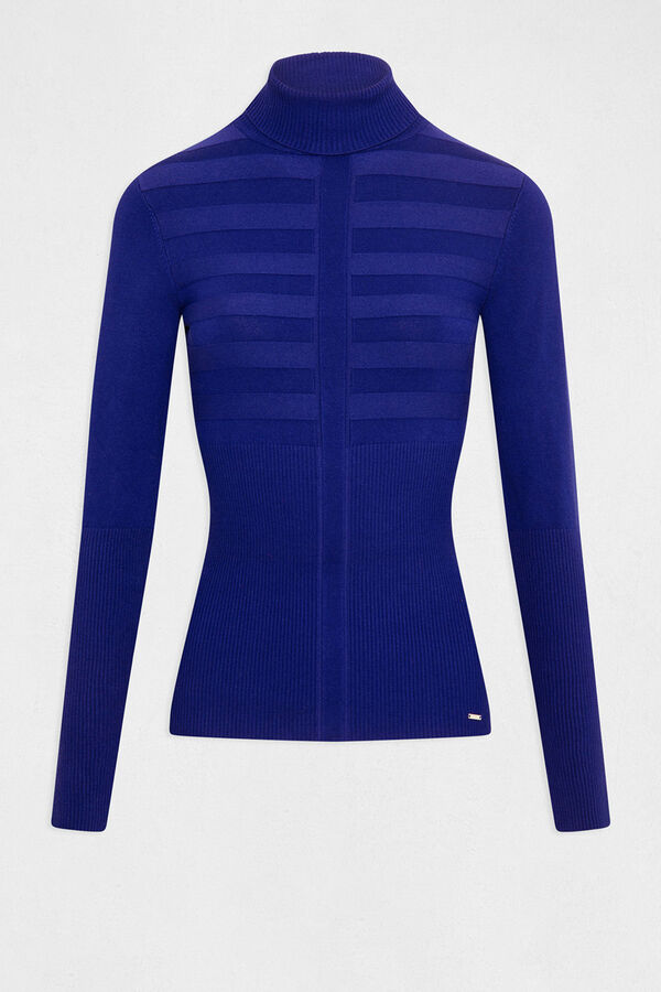 Cortefiel Long-sleeved turtleneck jumper Blue