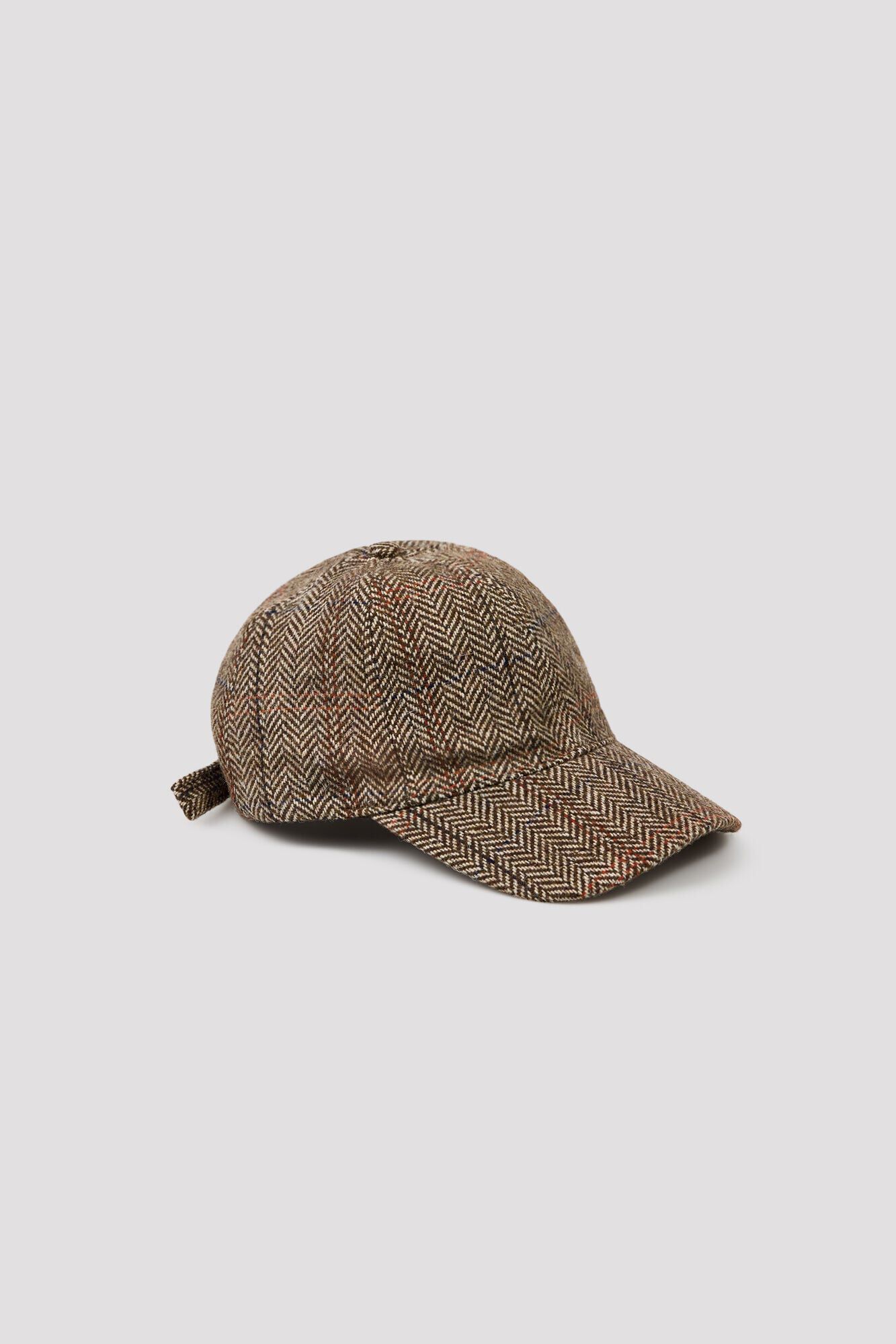 Cortefiel Checked herringbone cap