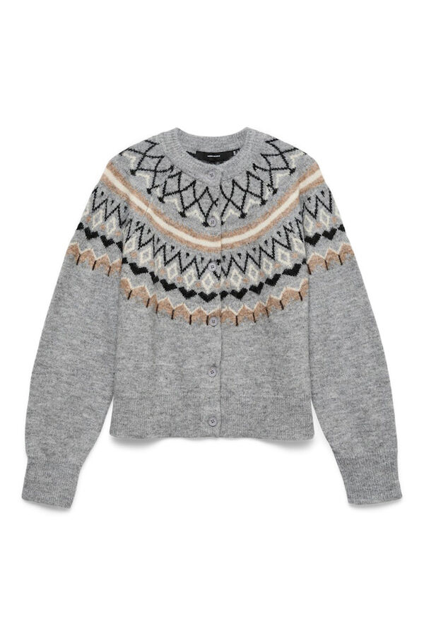 Vero Moda Casaco de malha de malha Cinzento