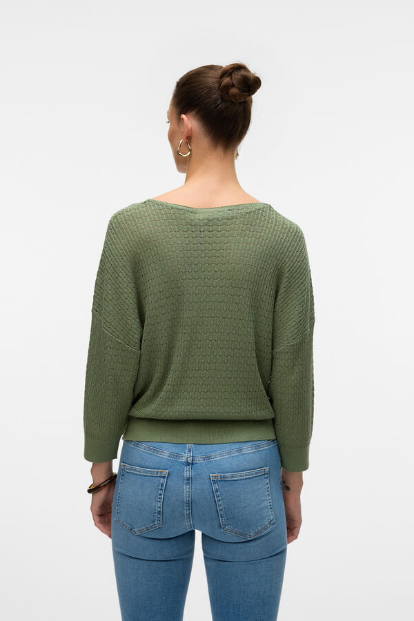 Vero Moda Suéter de malha fina estruturada Verde