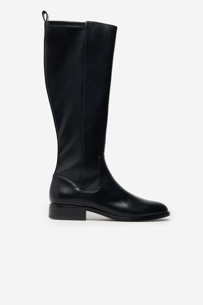 Cortefiel Elasticated boot Black