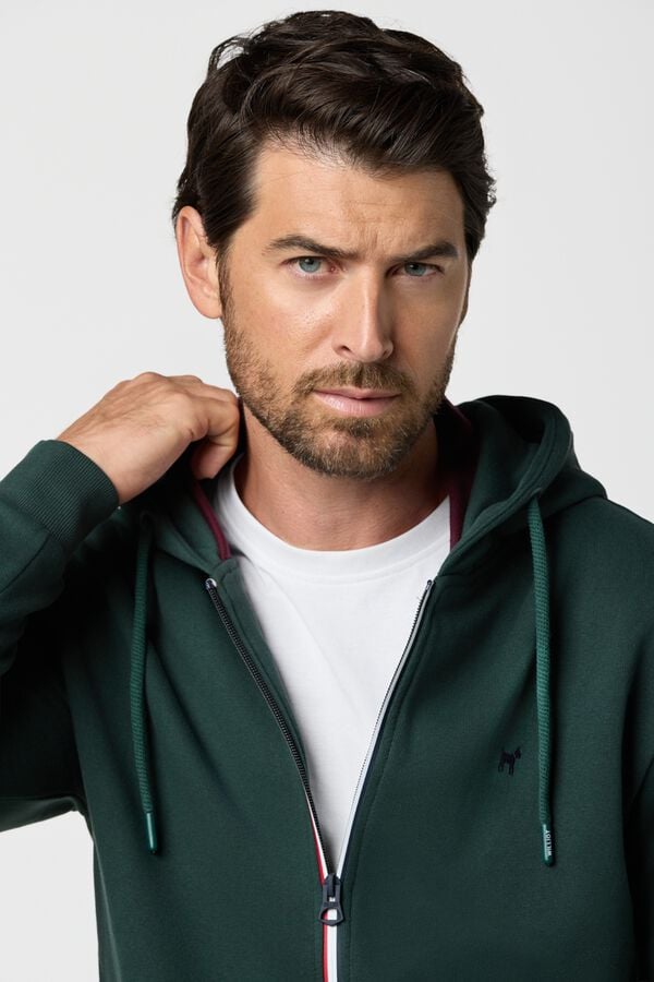 Williot Sweatshirt Williot com Fecho-&eacute;clair Verde