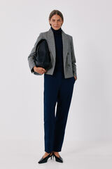 Cortefiel Slim fit tailored trousers Navy
