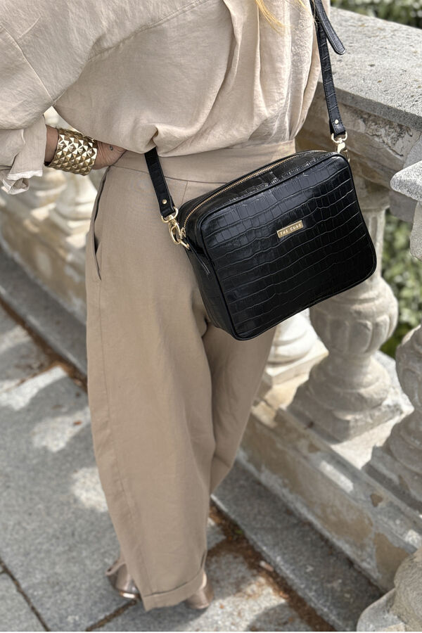 The Code Black Charlotte Shoulder Bag Black