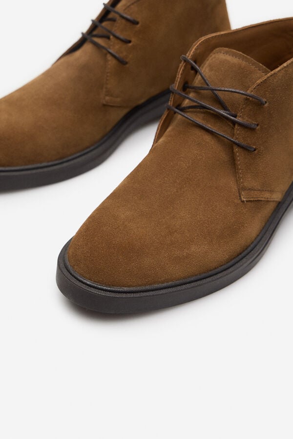 Cortefiel Casual lace-up boot Camel