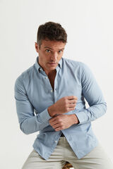 Williot Camisa Micro Estruturada Azul Marinho Azul