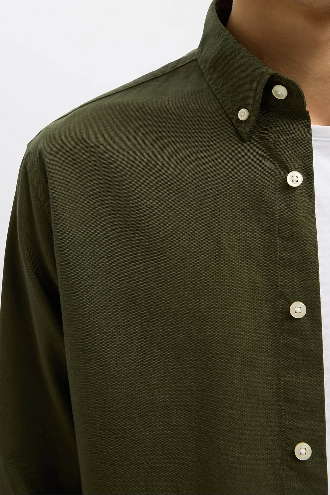 Selected Camisa Oxford de corte regular