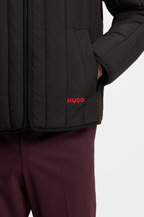 HUGO Blus&atilde;o acolchoado Preto
