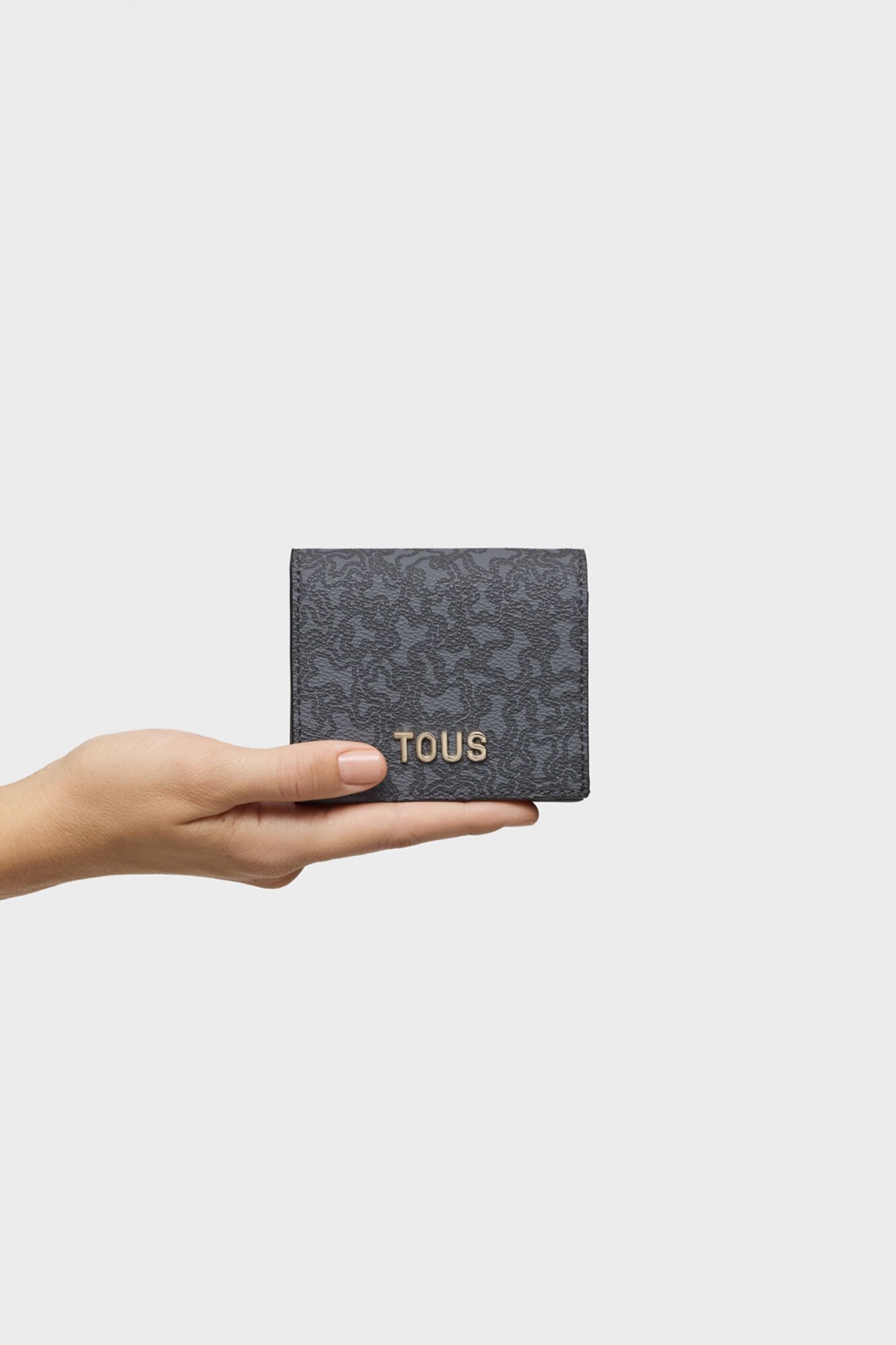 Tous Cartera peque&ntilde;a gris oscuro Kaos Mini Lines