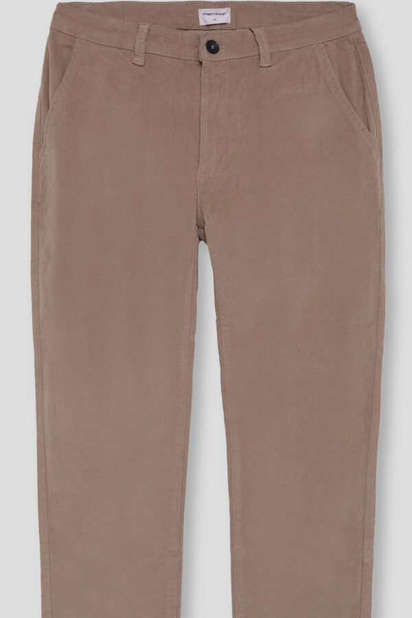 Street Monkey Cal&ccedil;a de veludo cotel&ecirc;  Tostado