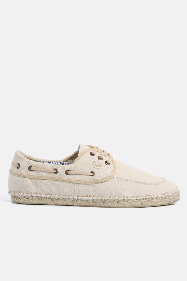 Silbon Alpargata nautico Beige