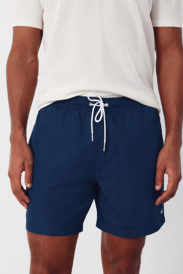 Cortefiel Plain basic swimwear Navy