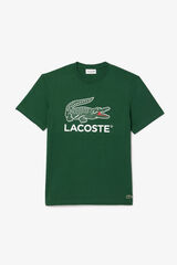 Cortefiel T-shirt com estampado de assinatura em malha de algodão Verde
