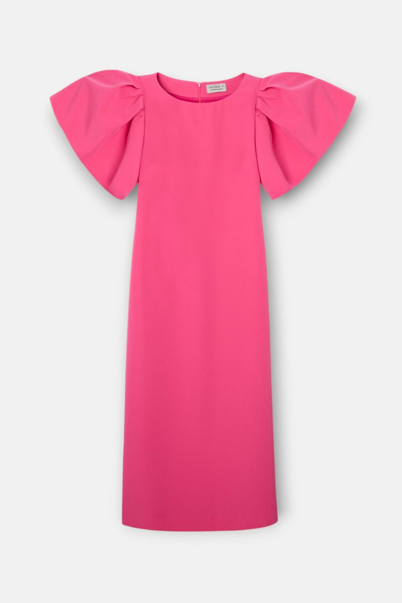 Silbon Vestido midi manga bufante Event Collection