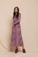 Slowlove Vestido estampado com franzidos Multicolorido
