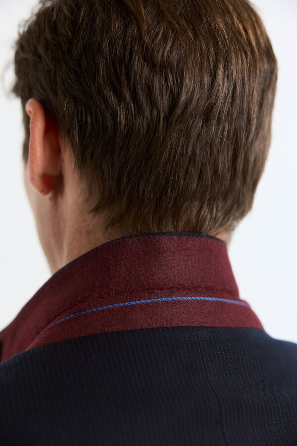Cortefiel Blazer S&eacute;rie XXI riscas Azul