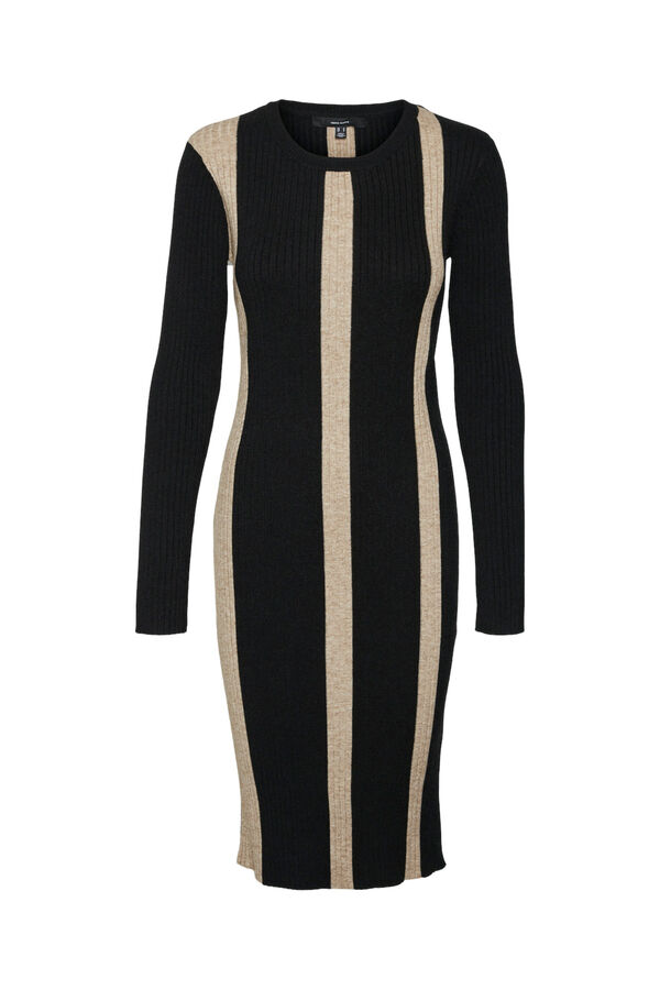Vero Moda Vestido midi de malha  Preto