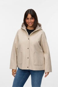 Vero Moda Curve Abrigo corto de paño talla grande