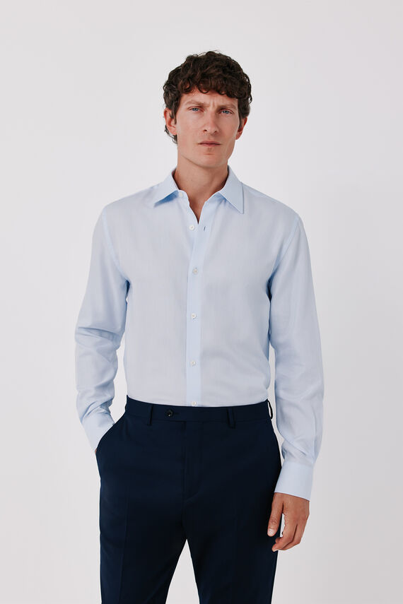 Camisa vestir rayas algodón Tencel