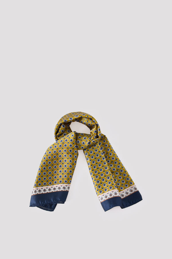 Cortefiel Pa&ntilde;uelo satinado Estampado beige