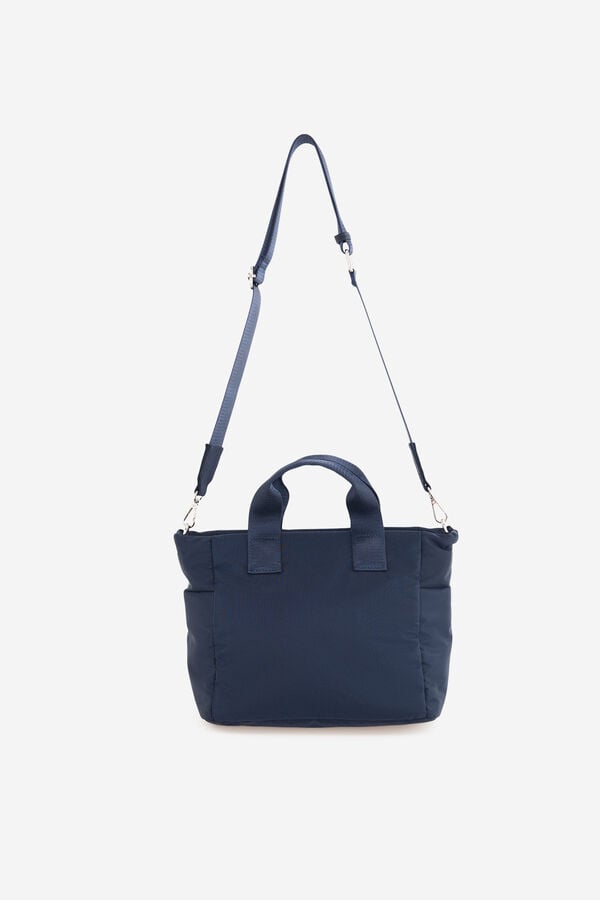 Cortefiel Medium nylon bag Blue