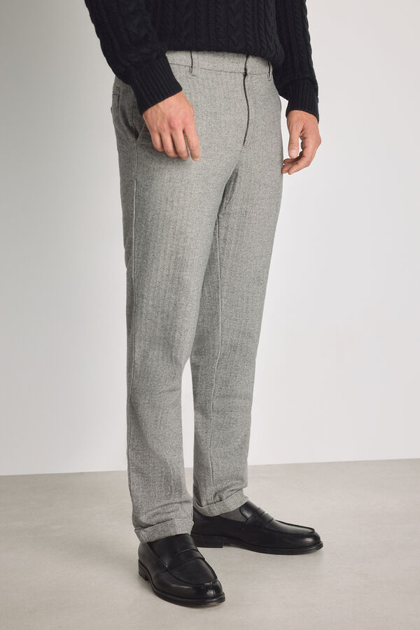 Jack & Jones Cotton regular chinos Grey