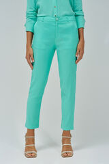 Salsa Jeans Calças chino de linho slim fit Verde