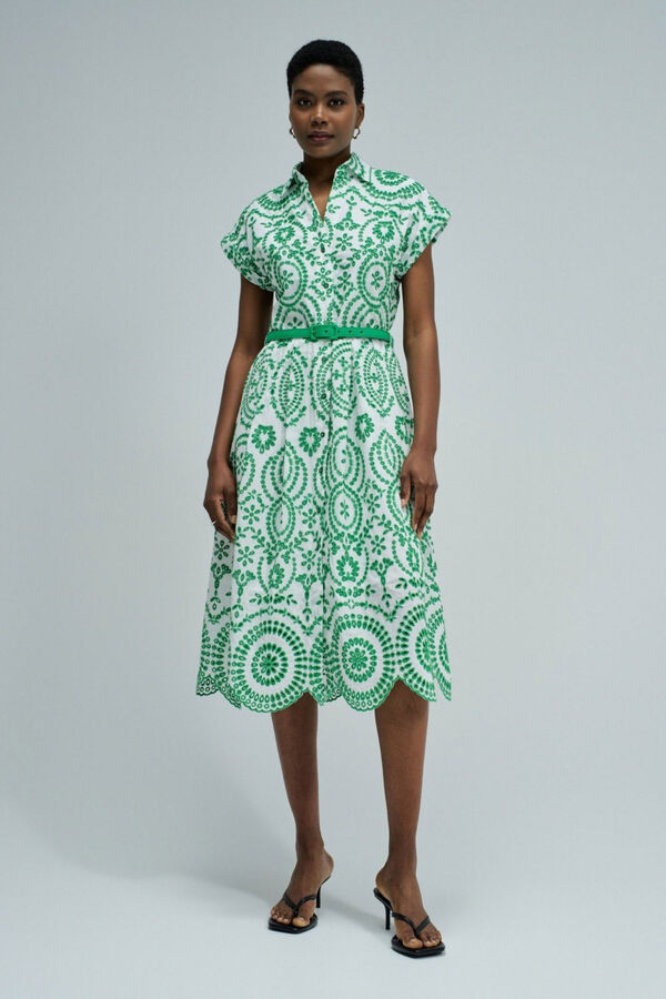 Salsa Jeans Vestido estampado floral Blanco