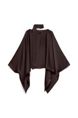 Vero Moda Curve Top assim&eacute;trico com len&ccedil;o Castanho