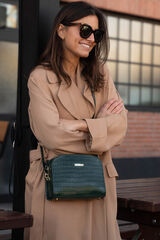 The Code Bolsa de pele verde Casandra Verde