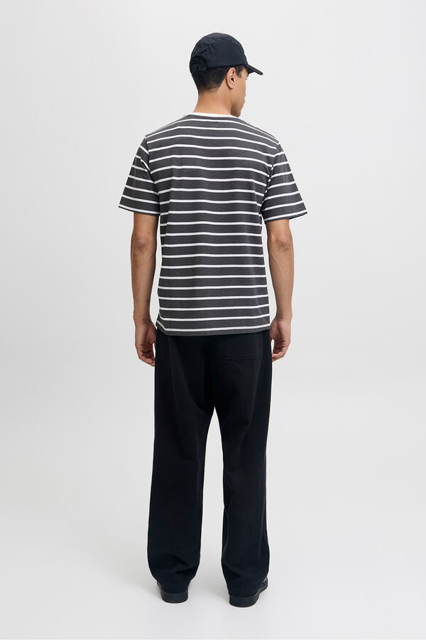 Jack & Jones T-shirt riscas Cinzento
