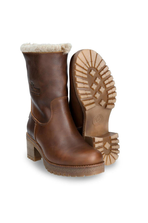 Panama Jack Botas de salto femininas Castanho