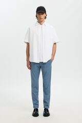 Selected Cal&ccedil;as chino para homem slim fit Cinzento