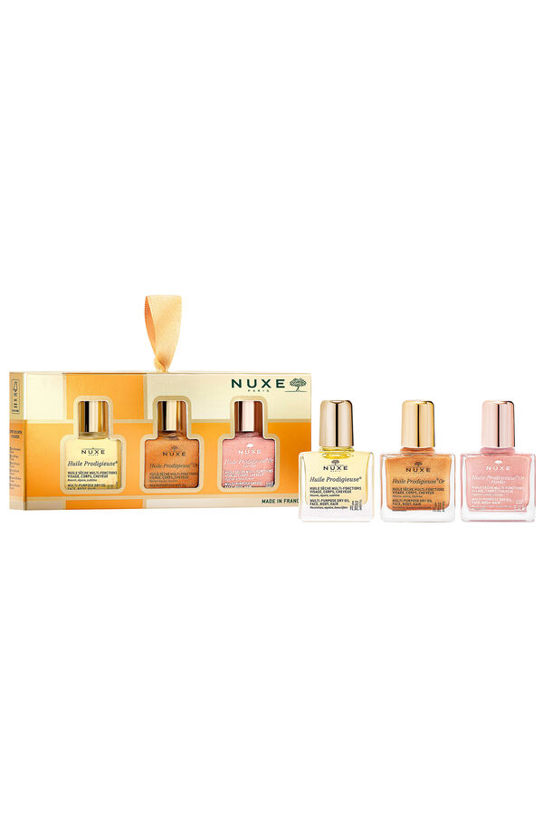 Nuxe Coffret Huile Prodigieuse&reg; los 3 aceites ic&oacute;nicos Nuxe Dorado
