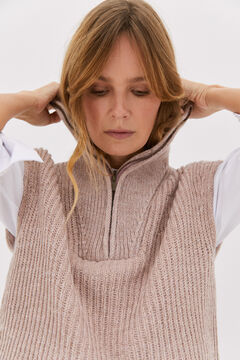 Cortefiel Knit vest Lilac