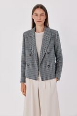 Cortefiel Short blazer Printed blue
