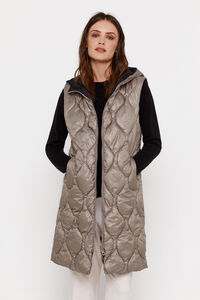 Cortefiel Long reversible gilet with thermolite® Nude