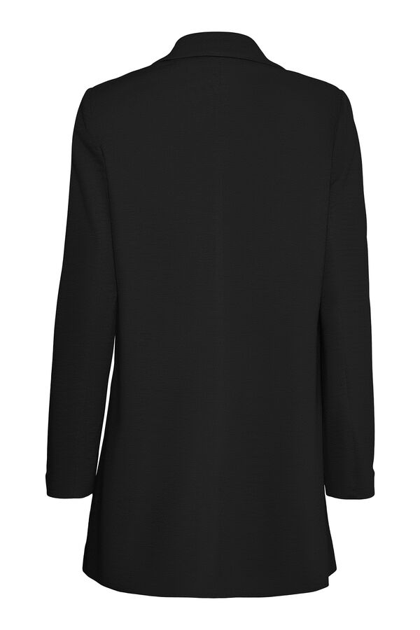 Vero Moda Curve Blazer manga comprida com bolsos plus size Preto