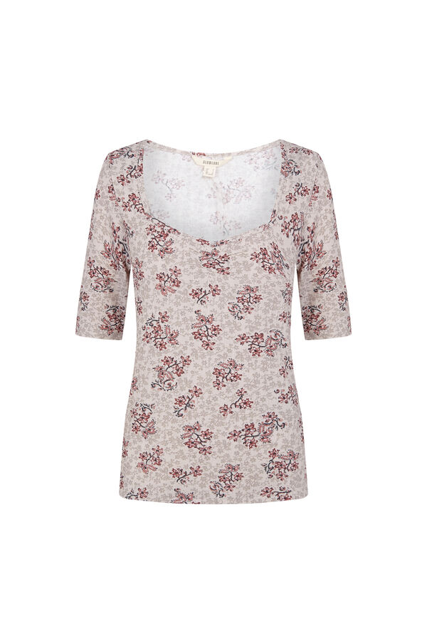 Slowlove Top com franzido no decote Multicolorido