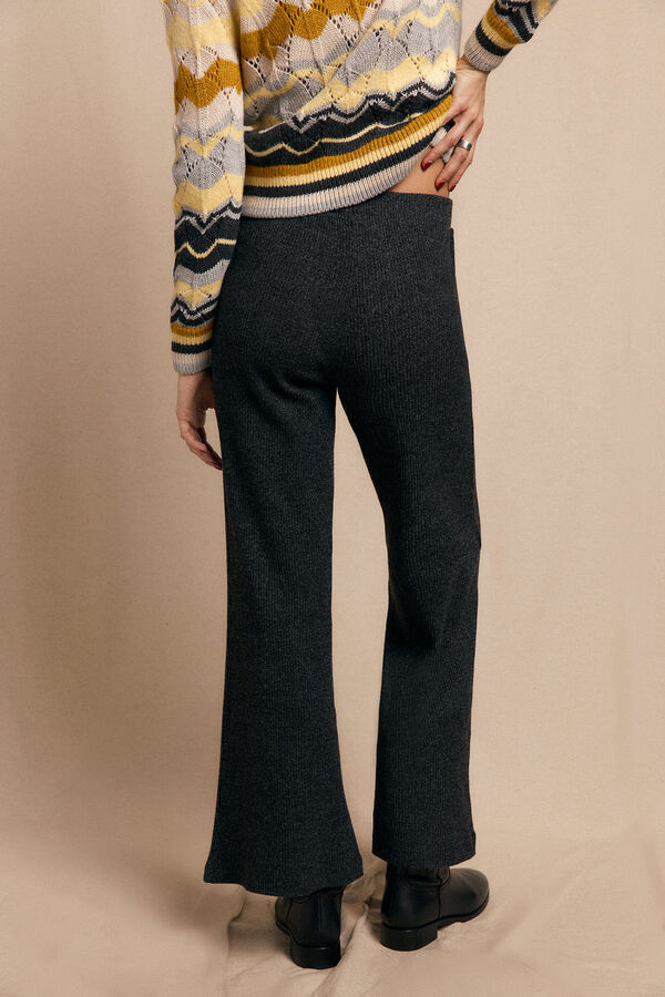 Slowlove Pantalón ancho de punto Gris