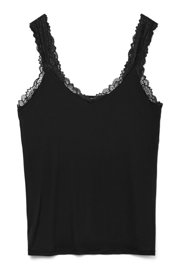 Vero Moda Curve Top renda Curve Preto
