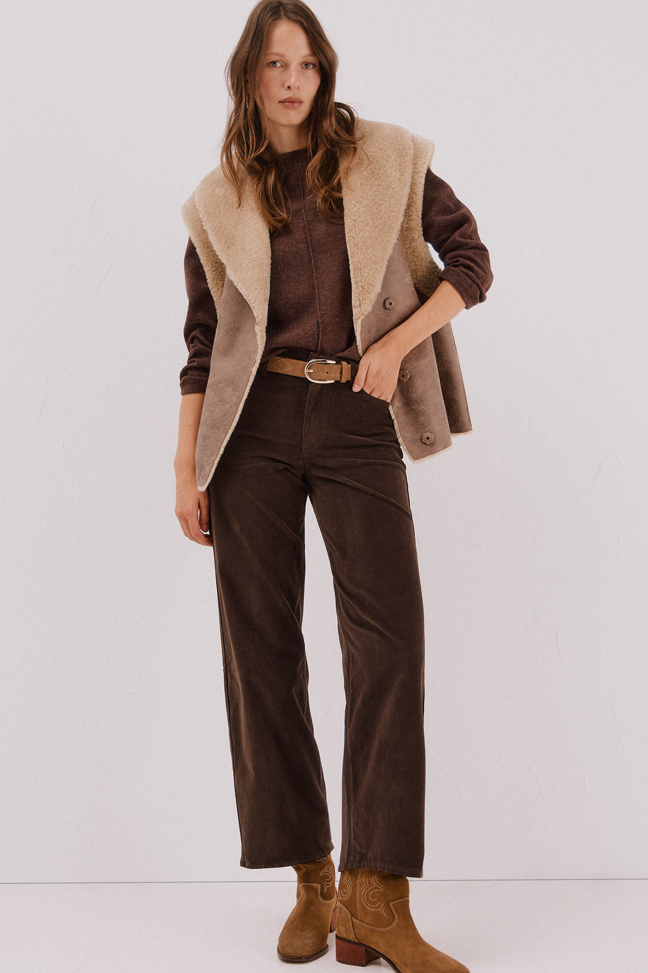 Cortefiel Pantalones Marine Velvet