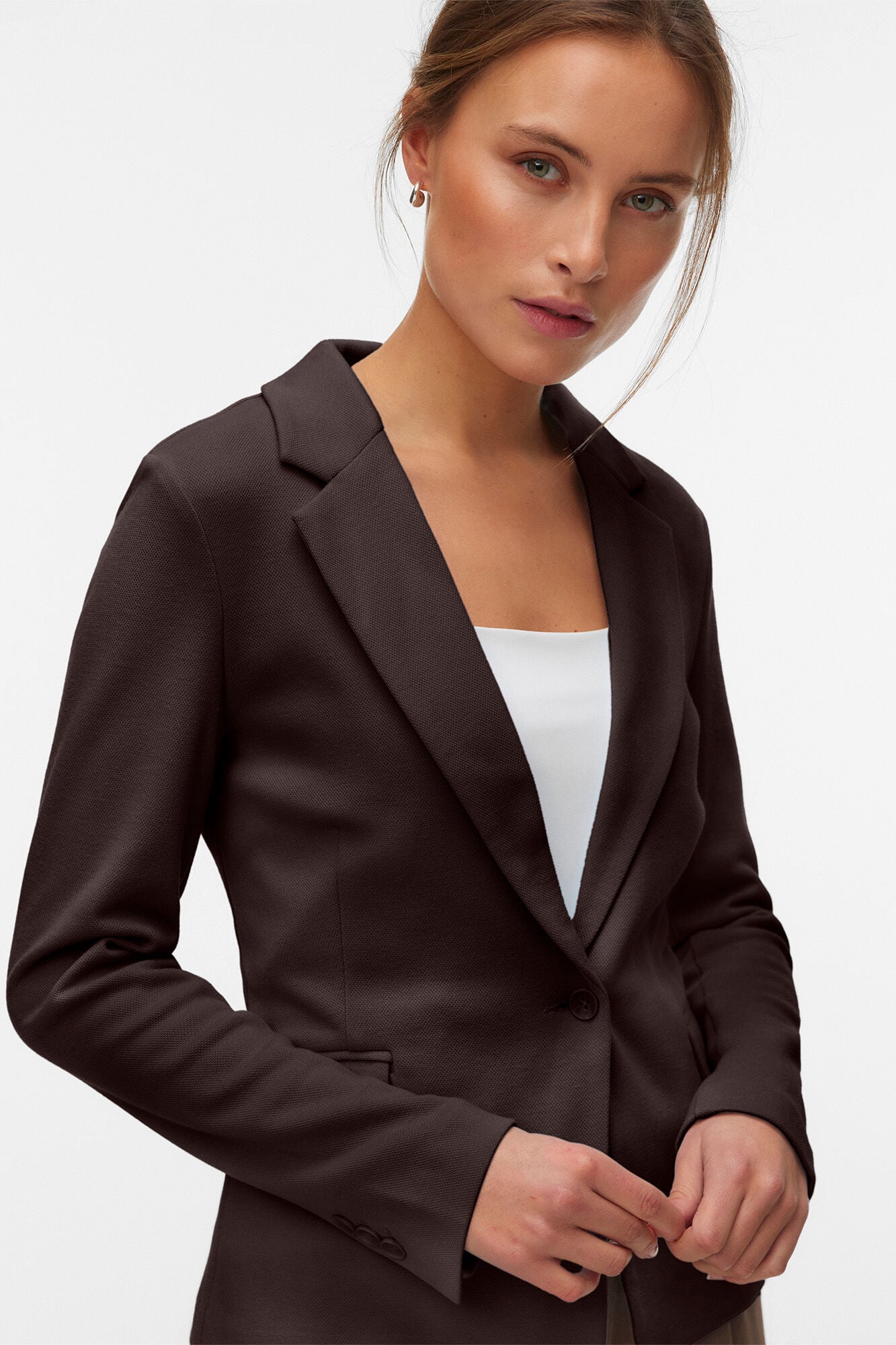Vero Moda Blazer com aba e bolsos