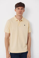 Cortefiel Piqu&eacute; basic polo shirt Yellow