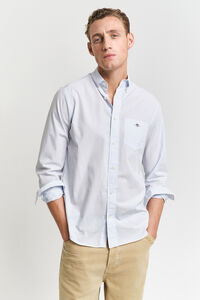 Gant Camisa riscas fina clássica Regular Fit