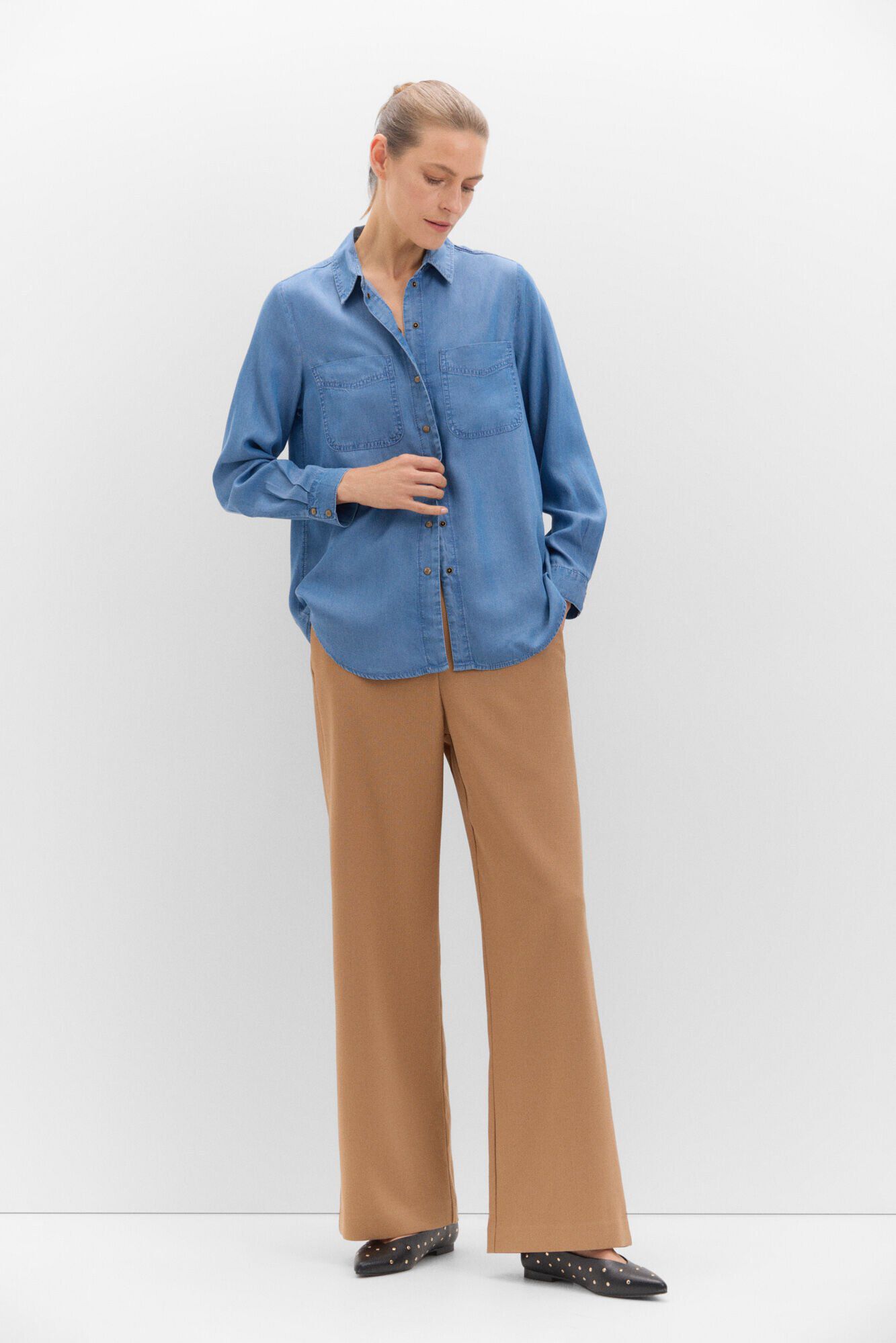 Camisa Vaquera Tencel Blusas de mujer Cortefiel